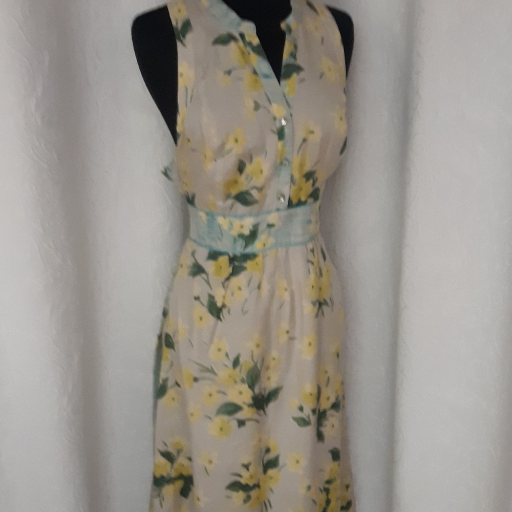 New Tags Anthropologie Maeve Buttercup Spring Dress 12 - Picture 3 of 5